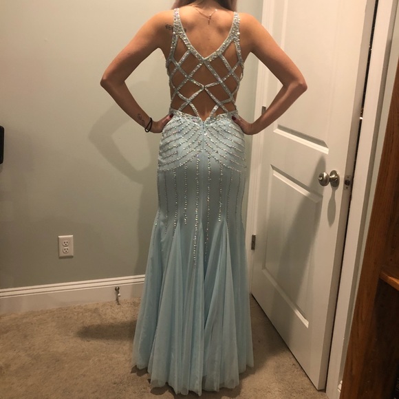 Light blue Prom Dress - Picture 4 of 4